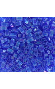 Miyuki half tila 5x2.4mm beads - Transparent light sapphire ab HTL-261
